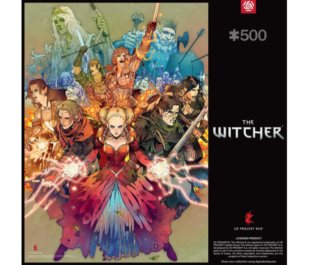 Merch Gaming Puzzle: The Witcher Scoia'tael Puzzles 500 - 1133207 - zdjęcie 2